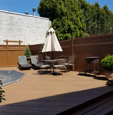 Restored Patio With Furniture